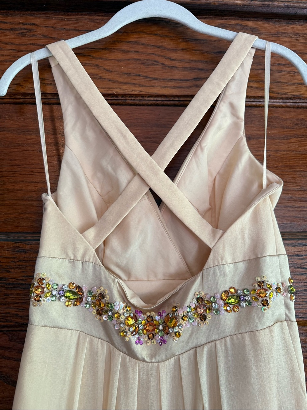 VINTAGE Y2K 100% Silk Beaded Dress Fairy Fairycore Whimsical Basix Black Label 2 - Picture 9 of 11